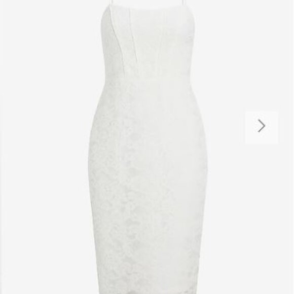 NWT Express Bridal Lace Corset Sheath Dress - size 4 & 6 - Picture 3 of 3